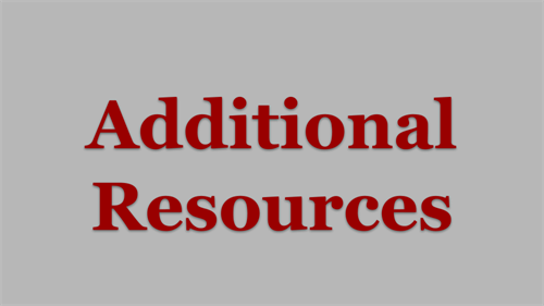 Additional resources button